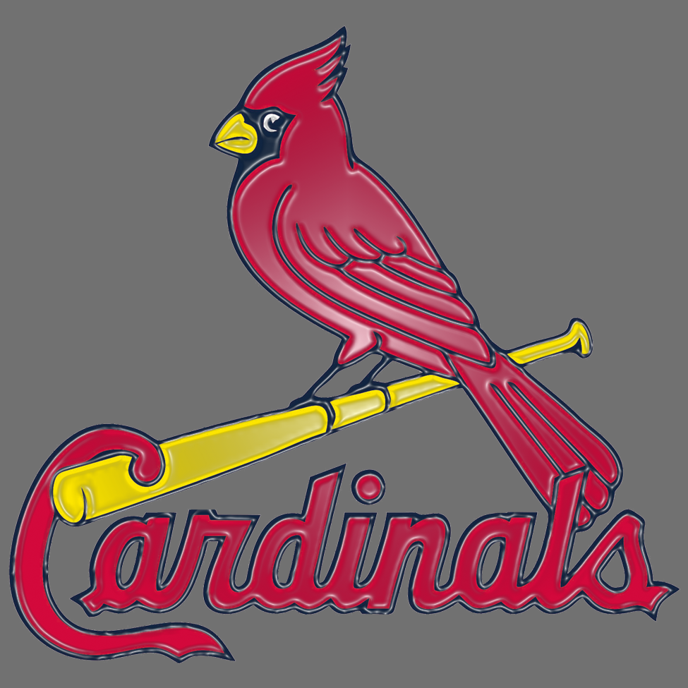 St. Louis Cardinals Plastic Effect Logo vinyl decal